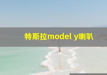 特斯拉model y喇叭